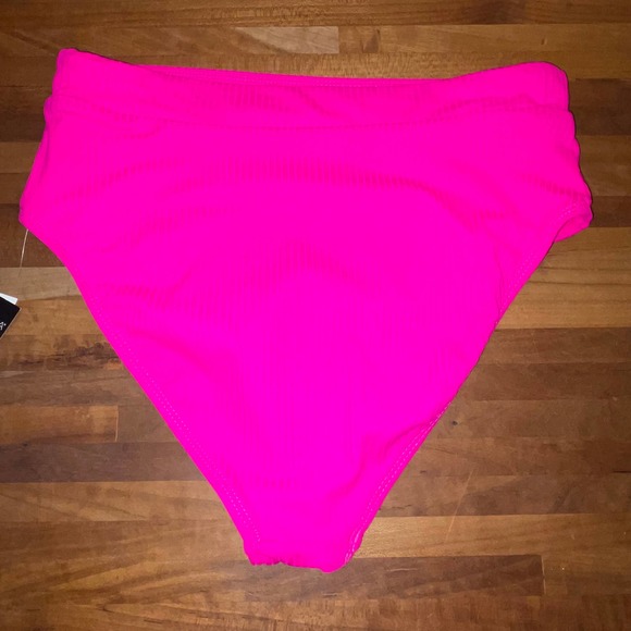 California Waves 3 piece bikini set pink/green/animal print medium - Picture 2 of 11